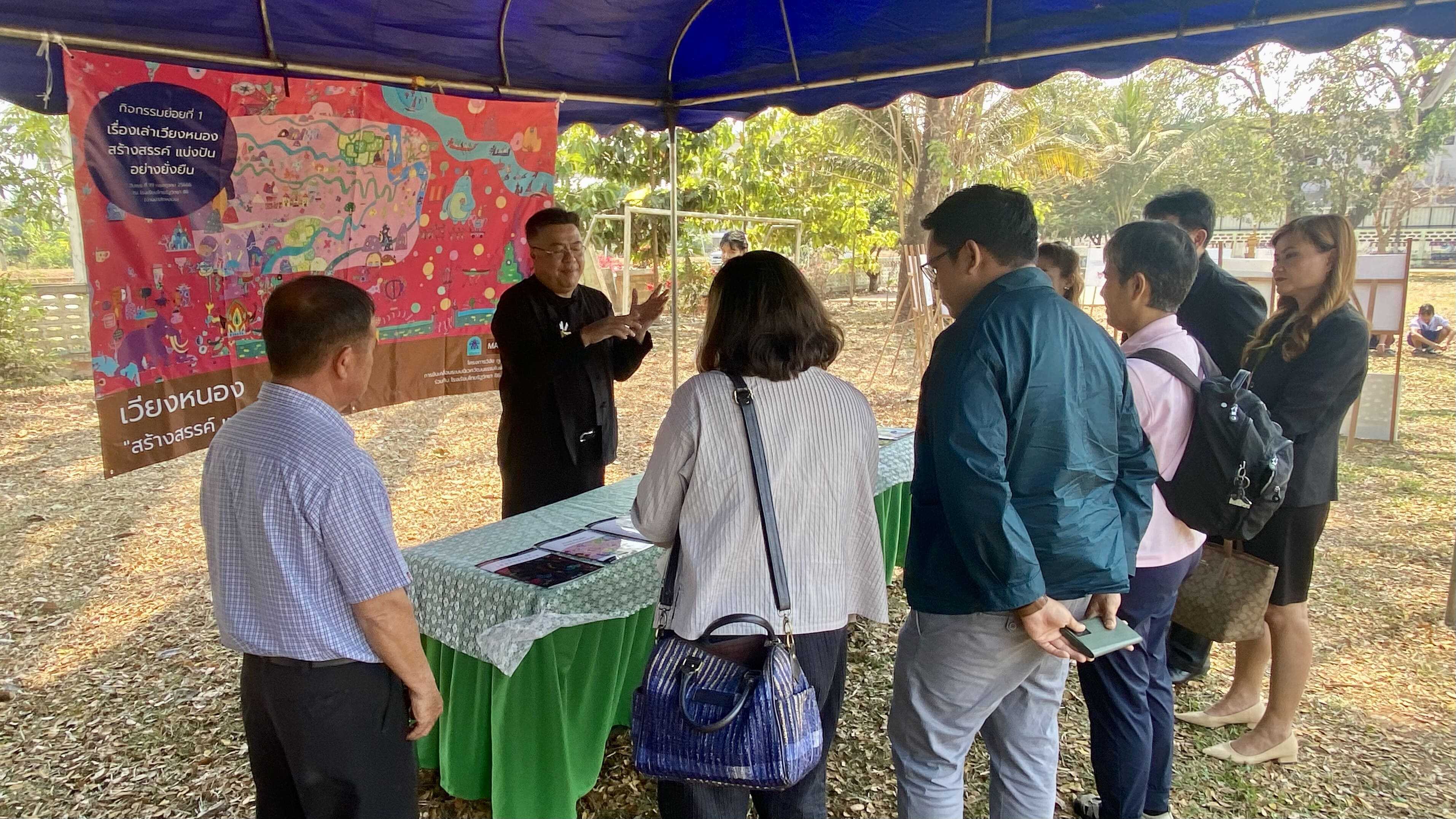 สาขาวิชาเทคโนโลยีมัลติมีเดียและการสร้างภาพเคลื่อนไหว มฟล. ลงพื้นที่นำเสนอต้นแบบร่างหนังสั้นเวียงหนองหล่ม