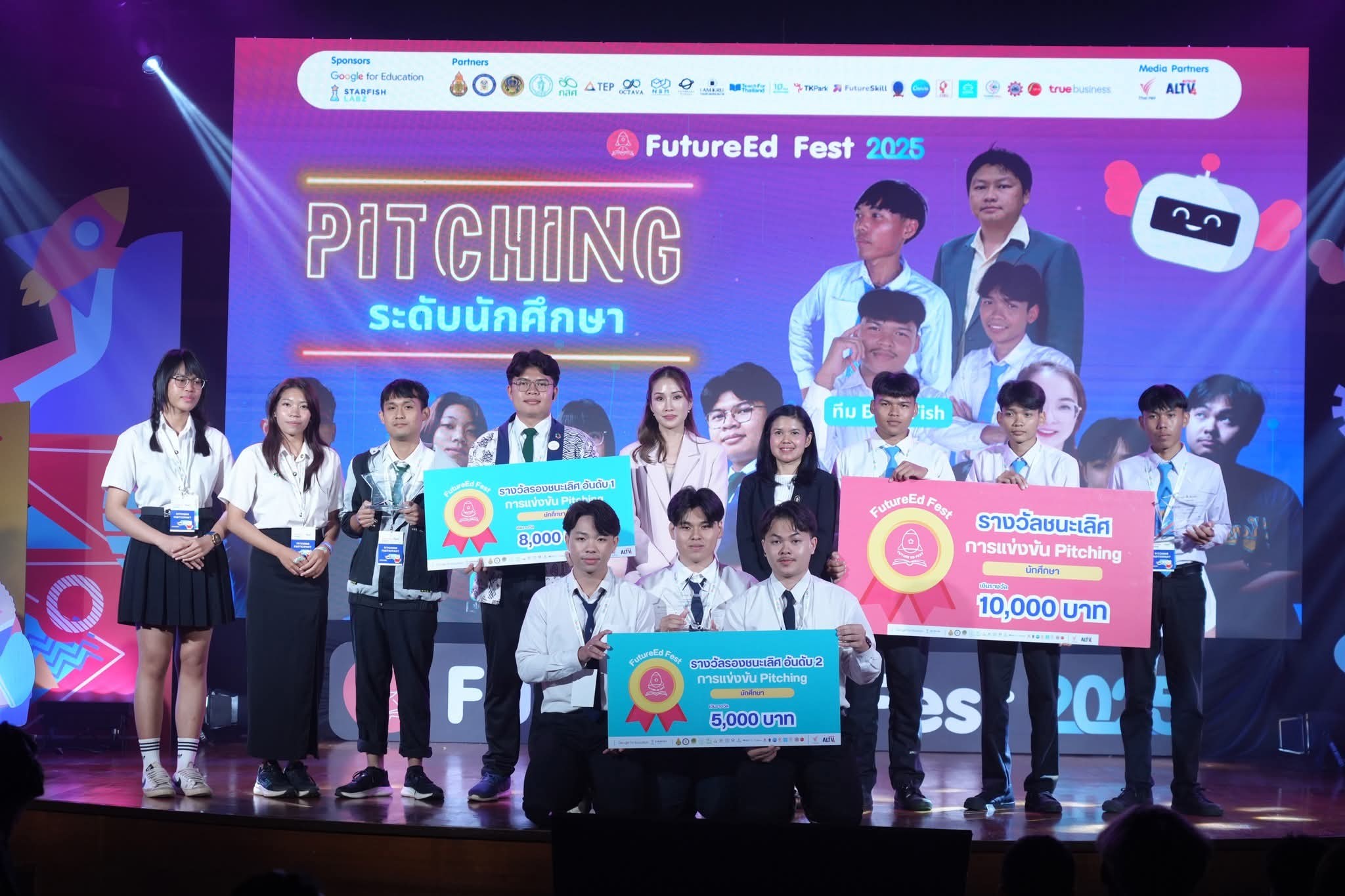 นักศึกษา MTA มฟล. คว้ารางวัลรองชนะเลิศอันดับ 2 FutureEd Fest 2025 ด้วยนวัตกรรม “READFLOW”